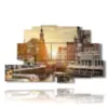 painting amsterdam city - version: 9 pannelli 173x103cm