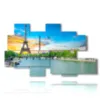 tableaux tour eiffel france - version: 8 pannelli 171x100cm