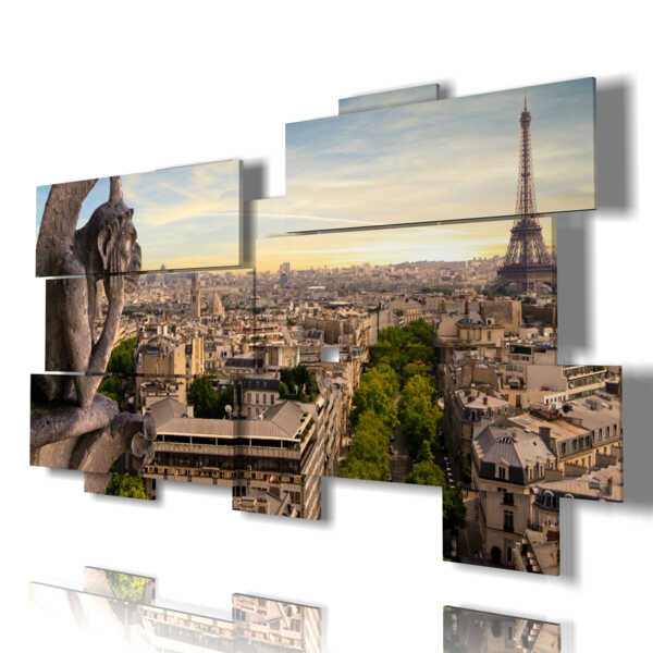 tableau avec photos à Paris de Notre Dame