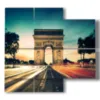 caja con fotos de luces magicas del arco de triunfo de paris - version: 4 pannelli 91x85cm