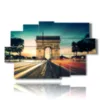 caja con fotos de luces magicas del arco de triunfo de paris - version: 9 pannelli 171x108cm