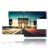 quadro con foto di parigi arco di trionfo luci magiche - version: 8 pannelli 173x100cm
