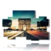 painting with photos of paris arc de triomphe magical lights - version: 10 pannelli 176x115cm