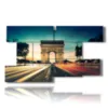 quadro con foto di parigi arco di trionfo luci magiche - version: 9 pannelli 177x101cm