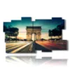 painting with photos of paris arc de triomphe magical lights - version: 11 pannelli 184x104cm