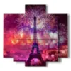 caja de fotos de ano nuevo de paris - version: 5 pannelli 89x85cm