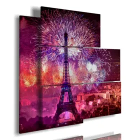 cuadro con foto de París en Año Nuevo