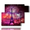 tableau avec photos paris nouvel an - version: 6 pannelli 122x96cm