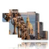 quadro con foto cartolina parigi alexandre iii bridge - version: 7 pannelli 150x102cm