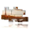paintings with paris illuminated in autumn - version: 8 pannelli 171x100cm