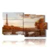 paintings with paris illuminated in autumn - version: 10 pannelli 183x100cm