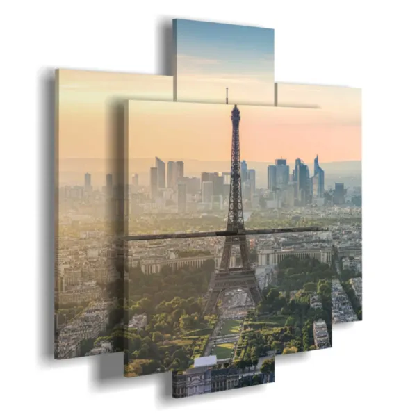 Photo frame of Paris at sunset
