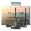 tableau avec photos de Paris au coucher du soleil
