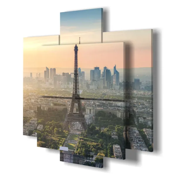 Impressions Paris coucher de soleil