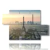 tableau avec photos de paris au coucher du soleil - version: 5 pannelli 128x85cm