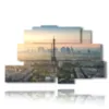 tableau avec photos de paris au coucher du soleil - version: 9 pannelli 173x103cm