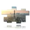 bild mit fotos von paris bei sonnenuntergang - version: 7 pannelli 175x108cm