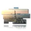bild mit fotos von paris bei sonnenuntergang - version: 9 pannelli 182x107cm