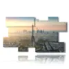 tableau avec photos de paris au coucher du soleil - version: 10 pannelli 186x105cm