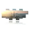 bild mit fotos von paris bei sonnenuntergang - version: 11 pannelli 232x98cm