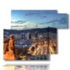 paintings with images barcelona at night - version: 6 pannelli 122x96cm