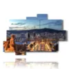 tableaux avec images barcelone la nuit - version: 10 pannelli 173x114cm