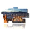 paintings with images barcelona at night - version: 9 pannelli 182x107cm