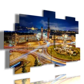 Gemälde im Zentrum von Barcelona