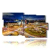 bild mit fotos stadtzentrum von barcelona bei nacht - version: 10 pannelli 183x100cm