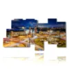 tableau avec photos centre ville de barcelone de nuit - version: 10 pannelli 207x106cm