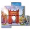 bild mit foto in barcelona arco del trionfo - version: 4 pannelli 83x78cm