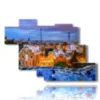cuadros con mosaico foto barcelona parque gaudi al atardecer - version: 7 pannelli 150x102cm