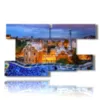 bilder mit mosaikfoto barcelona gaudi park am abend - version: 9 pannelli 177x101cm