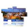 paintings with mosaic photos barcelona gaudi park in the evening - version: 9 pannelli 182x107cm