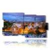 bilder mit mosaikfoto barcelona gaudi park am abend - version: 10 pannelli 183x100cm