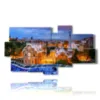 cuadros con mosaico foto barcelona parque gaudi al atardecer - version: 8 pannelli 184x100cm