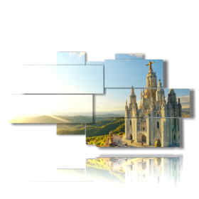 Bild mit Fotos vom Barcelona Tempel Herz Jesu