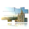 painting with photos from barcelona temple sacred heart of jesus - version: 10 pannelli 186x105cm