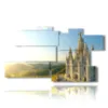 painting with photos from barcelona temple sacred heart of jesus - version: 10 pannelli 189x106cm