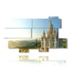 painting with photos from barcelona temple sacred heart of jesus - version: 10 pannelli 190x110cm