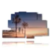 quadro con foto barcellona citta al tramonto - version: 9 pannelli 173x103cm