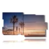 quadro con foto barcellona citta al tramonto - version: 10 pannelli 183x100cm