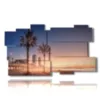 quadro con foto barcellona citta al tramonto - version: 11 pannelli 184x104cm