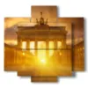 bild mit fotos berlin heute sonnenuntergang - version: 5 pannelli 89x85cm