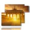 painting with photos berlin today sunset - version: 6 pannelli 122x96cm