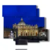 rome in paintings by night - version: 6 pannelli 113x99cm