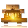 painting with photos berlin today sunset - version: 10 pannelli 171x127cm