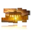 painting with photos berlin today sunset - version: 9 pannelli 184x100cm