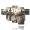 painting with photos berlin black and white - version: 6 pannelli 136x94cm