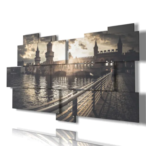 stampa Berlino bianco e nero